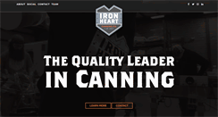 Desktop Screenshot of ironheartcanning.com